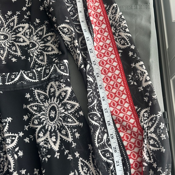 Sheryl Crow Boho Floral Print Maxi Dress with Sheer Sleeves - Picture 13 of 16